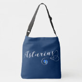 Asturias Flag Heart, Asturies, Spanje Crossbody Tas (Achterkant)