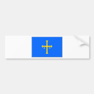 Asturias-vlag (Spanje) Bumpersticker