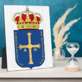 Asturias Wapenmunt (Spanje) Fotoplaat (Zijkant)