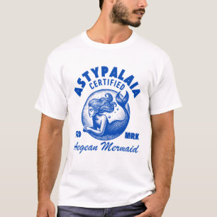 Astypalaia: gecertificeerde egeïsche zeemeermin t-shirt