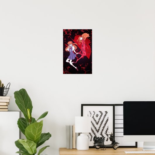 Asuka Langley Soryu Poster (Bureau à domicile)