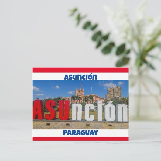 Asunción, Paraguay Briefkaart (Staand voorkant)
