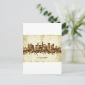 Asuncion Paraguay Cityscape Feestdagenkaart (Staand voorkant)