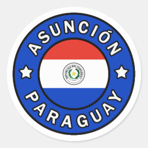 Asunción Paraguay Ronde Sticker