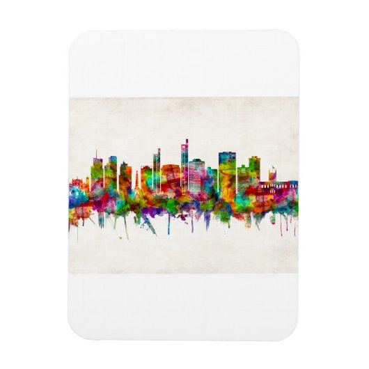 Asuncion Paraguay Skyline Magneet (Verticaal)