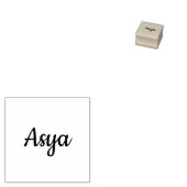 Asya naamstempel 	rubberstempel (Gestempeld)