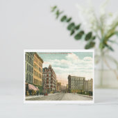 Asylum St., Hartford, CT 1911 Vintage Briefkaart (Staand voorkant)