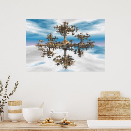 Asymetricall Fractal Poster (Keuken)
