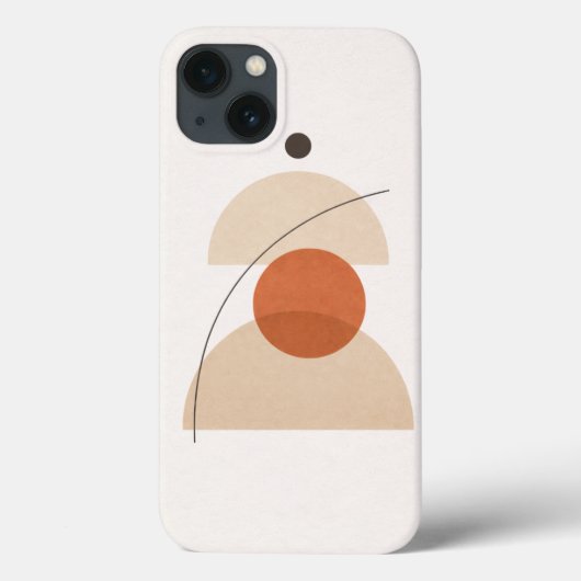 Asymmetric Minimal Geometric Art – Modern Abstract Case-Mate iPhone Case (Achterkant)