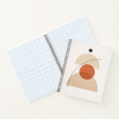Asymmetric Minimal Geometric Art – Modern Abstract Notitieboek (Binnen)