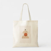 Asymmetric Minimal Geometric Art – Modern Abstract Tote Bag (Achterkant)