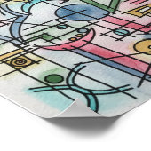 Asymmetrie-moderne Bauhaus Geometrische kunst Poster (Hoek)