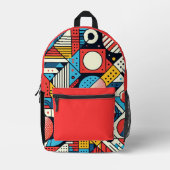 asymmetrisch evenwicht bedrukte rugzak (Voorkant)