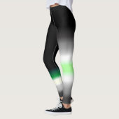 Asymmetrische boeman aro aromantic pride flags leggings (Links)