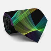 Asymmetrische regenboogwervelkolom stropdas (Opgerold)