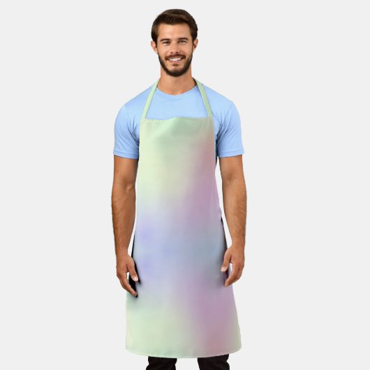 Asymmetrische zachte pasteelregenboog schort (Gedragen)
