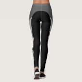 Asymmetrische zijband monochrome Leggings (Achterkant)