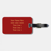 AT- Chess Piece Bagagelabel (Achterkant horizontaal)