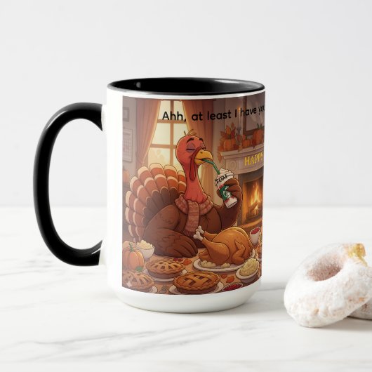 At least I Have You Thanksgiving Mug (Avec donut)