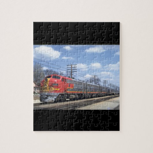 AT&SF EMD F-7 #342_Trains Legpuzzel (Verticaal)