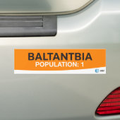 AT&T-bevolkingssticker Bumpersticker (Op auto)