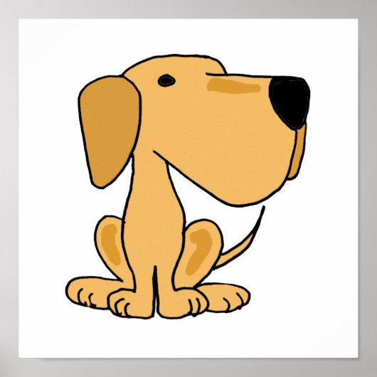 AT-Yellow Labrador Retriever Poster (Voorkant)