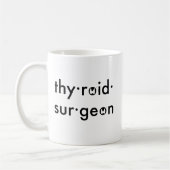 ATA Thyroïde chirurg Koffiemok (Links)