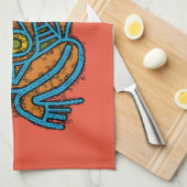 Atabey Goddess Inheems Tainosymbool Theedoek (Quarter Fold)