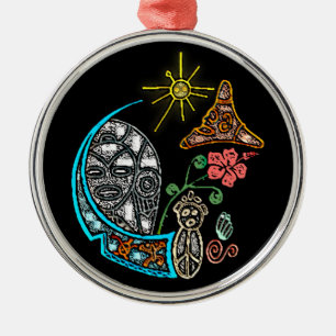 Atabey Taino Goddess Inheemse Symbolen Metalen Ornament
