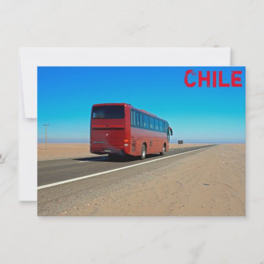 Atacama-bus, Chileense kaart (Voorkant)