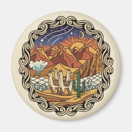 Atacama Desert Chile Magneet (Voorkant)