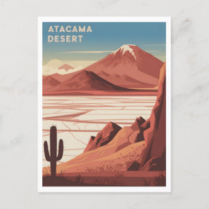 Atacama Desert Chile Vintage Briefkaart