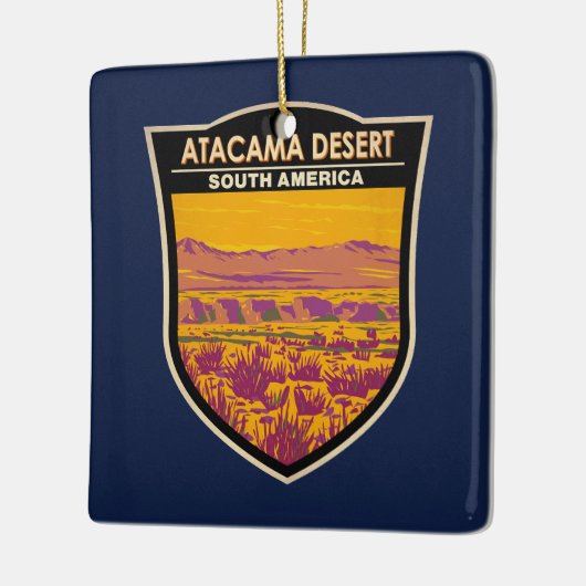 Atacama Desert Sunset Zuid-Amerika Reizen Keramisch Ornament (Links)