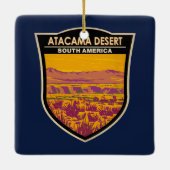 Atacama Desert Sunset Zuid-Amerika Reizen  Keramisch Ornament (Achterkant)