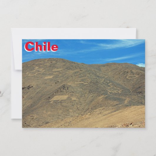Atacama geoglyphs-kaart (Voorkant)