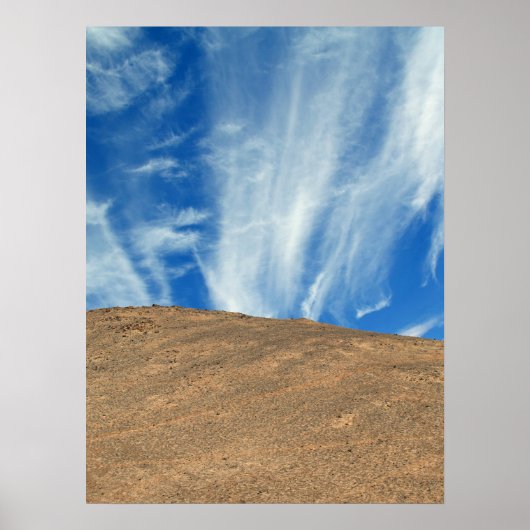 Atacama wolken poster (Voorkant)