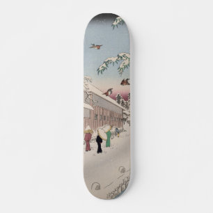 Atagoshita Yabu Lane Snow Scene Japanse Kunst Skateboard