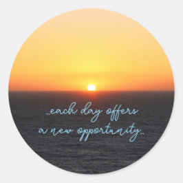 Atardecer Ronde Sticker