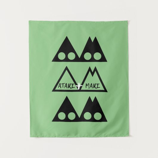 ATARI+MARI Tri-Logo wandtapijt Wandkleed (Voorkant)