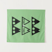 ATARI+MARI Tri-Logo wandtapijt Wandkleed (Voorkant (horizontaal))