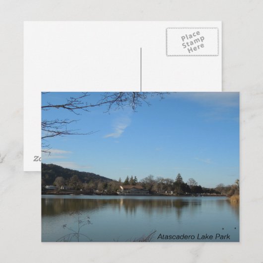 Atascadero Lake Park Pavilion Briefkaart (Voorkant / Achterkant)