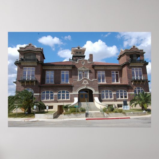 Atascosa County Courthouse, Jourdandon, Texas Poster (Voorkant)