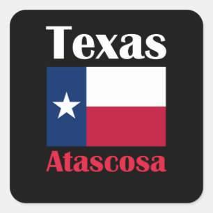 Atascosa TX Vierkante Sticker