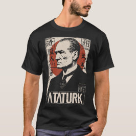 Atatürk in Japanse stijl | Turkse leider Art T-shirt