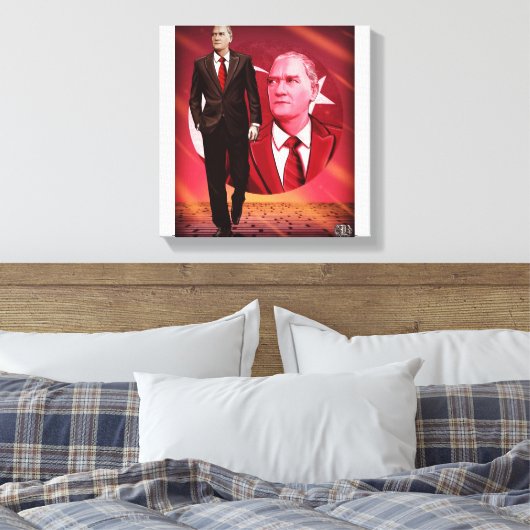 Atatürk Resim Canvas Afdruk (Insitu (Slaapkamer))