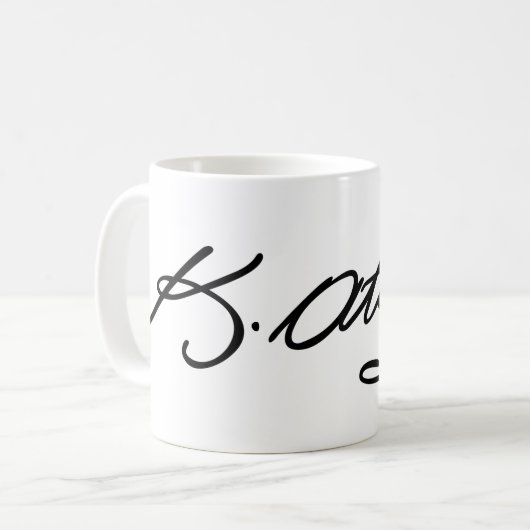 Ataturk Sign Cup Koffiemok (Voorkant links)