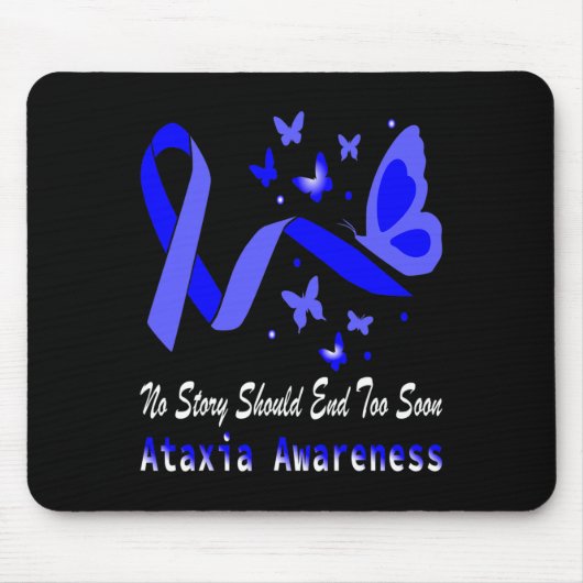 Ataxia Awareness Butterfly Support Muismat (Voorkant)