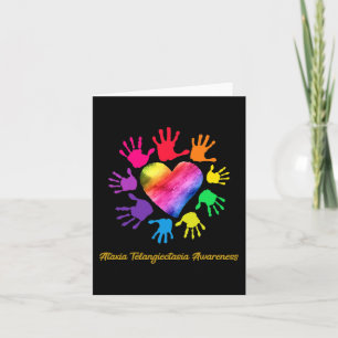 Ataxia Telangiectasia Awareness Peace Love Hope Bl Kaart