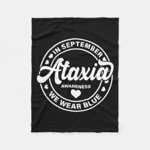 Ataxie bewustzijn voor mannen vrouwen dragen blauw fleece deken