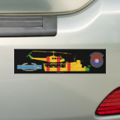 ATC(H) & UH1 met CIB en River Raiders Patch Bumpersticker (Op auto)